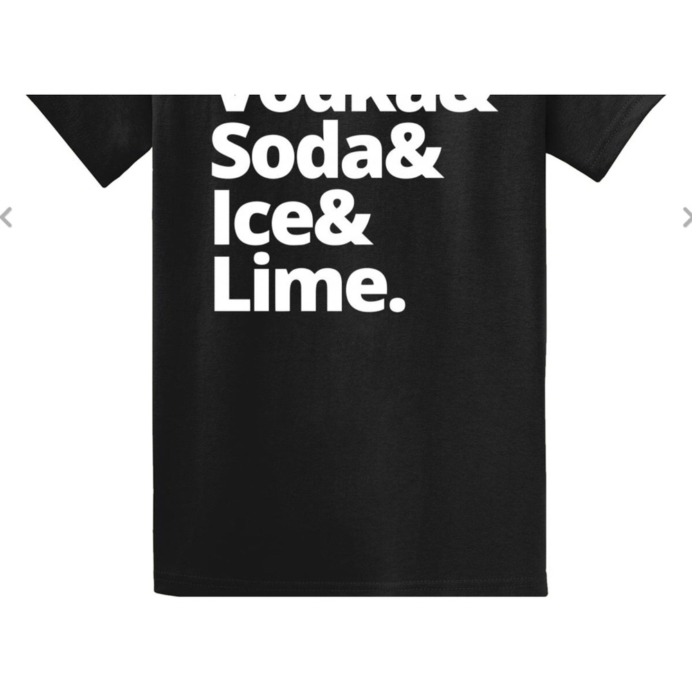 Vodka soda ice lime T-shirt